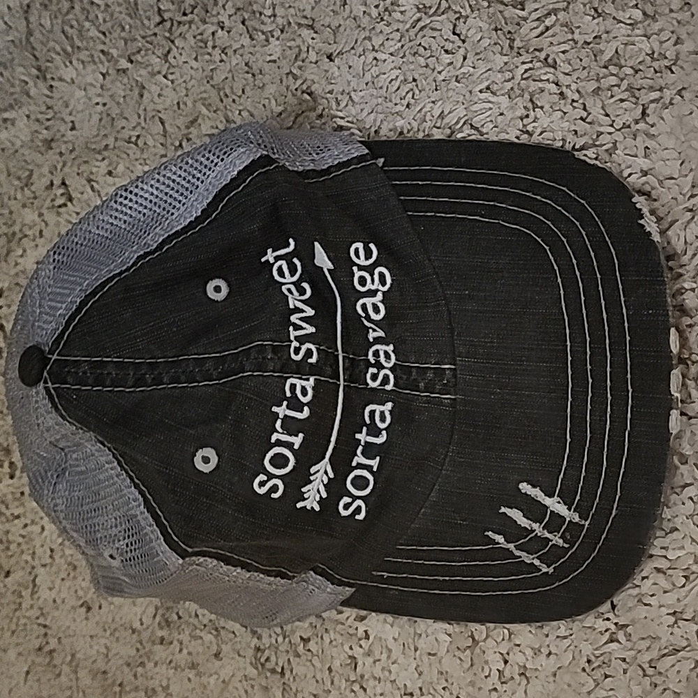 Sorta Sweet Sorta Savage Baseball Hat Velcro Mesh